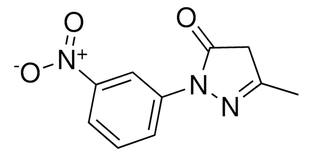 3-Methyl-1-(3-nitrophenyl)-5-pyrazolone structure, CAS 119-16-4
