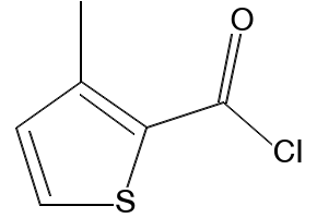3-Methyl-2-thiophenecarbonyl chloride structure, CAS 61341-26-2