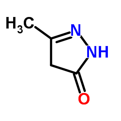 3-Methyl-3-pyrazolin-5-one structure, CAS 4344-87-0