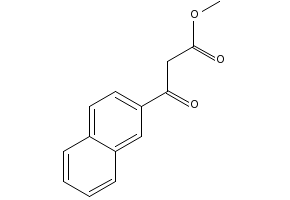 3-Naphthalen-2-yl-3-oxo-propionic acid methylester structure, CAS 158053-33-9