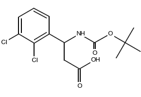 3-N-Boc-3-(2,3-dichlorophenyl)propionic acid structure, CAS 284493-64-7