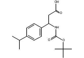 3-N-Boc-3-(4-isopropylphenyl)propionic acid structure, CAS 453557-73-8