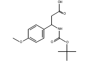 3-N-Boc-3-(4-methoxyphenyl)propionic acid structure, CAS 96363-20-1