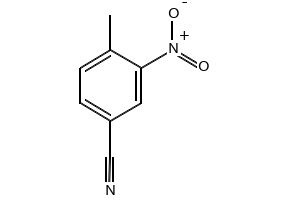 3-Nitro-4-methylbenzonitrile structure, CAS 939-79-7