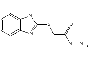 (2-Benzimidazolylthio)acetic acid hydrazide structure, CAS 30065-27-1