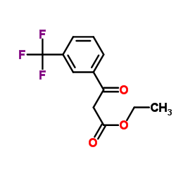 3-Oxo-3-(3-trifluoromethylphenyl)propionic acid ethyl ester structure, CAS 1717-42-6