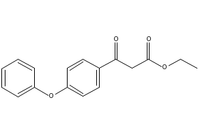 3-Oxo-3-(4-phenoxyphenyl)propionic acid ethyl ester structure, CAS 59447-12-0