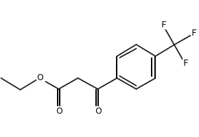 3-Oxo-3-(4-trifluoromethylphenyl)propionic acid ethyl ester structure, CAS 106263-53-0