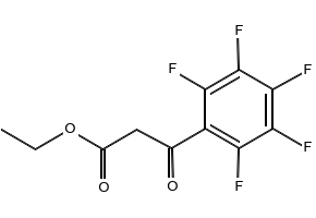 3-Oxo-3-pentafluorophenylpropionic acid ethyl ester structure, CAS 3516-87-8