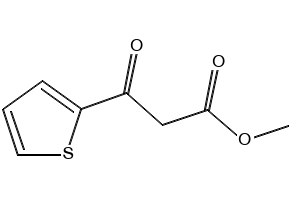 3-Oxo-3-thiophen-2-yl-propionic acid methyl ester structure, CAS 134568-16-4