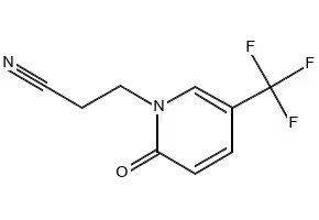 1-(2-Cyanoethyl)-5-(trifluoromethyl)-2(1H)-pyridone structure, CAS 175277-71-1
