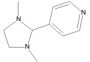 4-(1,3-Dimethyl-2-imidazolidinyl)pyridine structure, CAS 303187-78-2