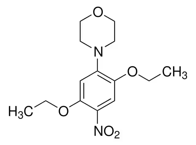 4-(2,5-Diethoxy-4-nitrophenyl)morpholine structure, CAS 86-16-8