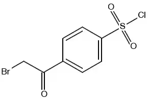 4-(2-Bromoacetyl)benzenesulfonyl chloride structure, CAS 5038-59-5