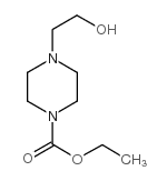 4-(2-Hydroxyethyl)piperazin-1-carboxylic acidethyl ester structure, CAS 14000-66-9