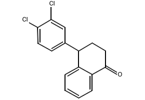 4-(3,4-Dichlorophenyl)-3,4-dihydro-1(2H)-naphthalene-1-one structure, CAS 79560-19-3