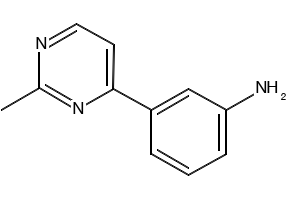 4-(3-Aminophenyl)-2-methylpyrimidine structure, CAS 175201-90-8