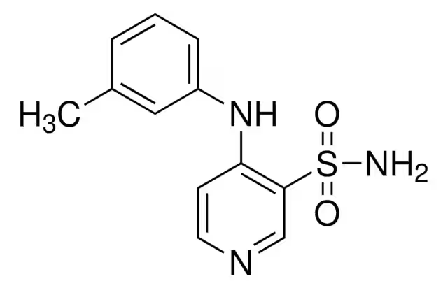 4-(3'-Methylphenyl)amino-3-pyridinesulfonamide structure, CAS 72811-73-5