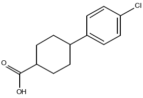 4-(4'-Chlorophenyl)cyclohexancarboxylic acid structure, CAS 95233-37-7