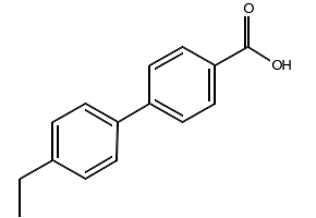 4-(4-Ethylphenyl)benzoic acid structure, CAS 5731-13-5