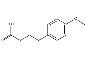 4-(4-Methoxyphenyl)butyric acid structure, CAS 4521-28-2