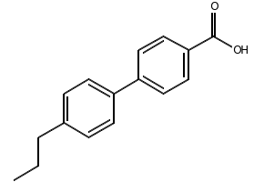 4-(4-n-Propylphenyl)benzoic acid structure, CAS 88038-94-2
