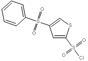 4-(Benzenesulfonyl)thiophene-2-sulfonyl chloride structure, CAS 160233-28-3