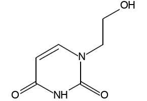 1-(2-Hydroxyethyl)pyrimidine-2,4(1H,3H)-dione structure, CAS 936-70-9