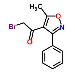 4-(Bromoacetyl)-5-methyl-3-phenylisoxasole structure, CAS 104777-39-1