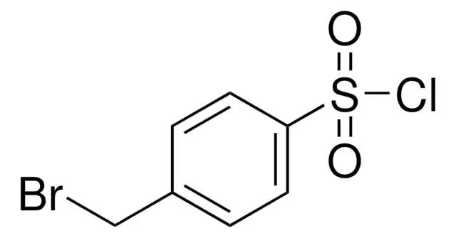 4-(Bromomethyl)benzenesulfonyl chloride structure, CAS 66176-39-4