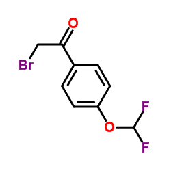 4-(Difluoromethoxy)phenacyl bromide structure, CAS 141134-24-9