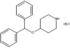 4-(Diphenylmethoxy)piperidine structure, CAS 58258-01-8