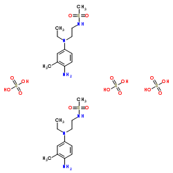 4-(N-Ethyl-N-2-methanesulfonylaminoethyl)-2-methylphenylenediamine; CD-3 structure, CAS 25646-71-3