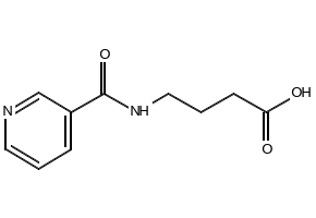 4-(Nicotinamido)butanoic acid structure, CAS 34562-97-5
