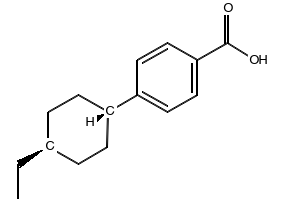 4-(trans-4-Ethylcyclohexyl)benzoic acid structure, CAS 87592-41-4