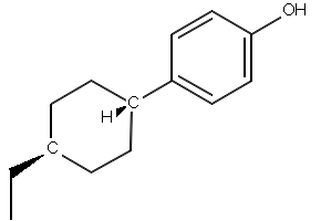 4-(trans-4-Ethylcyclohexyl)phenol structure, CAS 89100-78-2