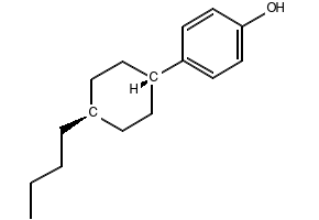 4-(trans-4-n-Butylcyclohexyl)phenol structure, CAS 88581-00-4