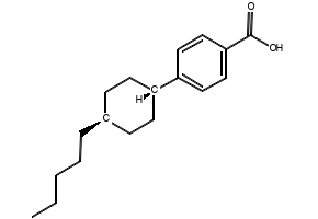 4-(trans-4-n-Pentylcyclohexyl)benzoic acid structure, CAS 65355-30-8