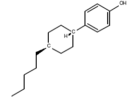 4-(trans-4-n-Pentylcyclohexyl)phenol structure, CAS 82575-69-7