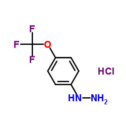 4-(Trifluoromethoxy)phenylhydrazine hydrochloride structure, CAS 133115-72-7