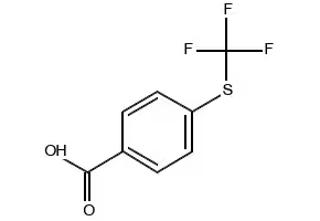 4-(Trifluoromethylthio)benzoic acid structure, CAS 330-17-6