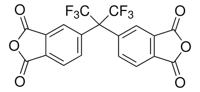 4,4'-(Hexafluoroisopropylidene)diphthalicanhydride structure, CAS 1107-00-2
