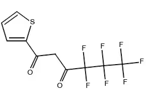4,4,5,5,6,6,6-Heptafluoro-1-(2-thienyl)-1,3-hexanedione structure, CAS 559-94-4