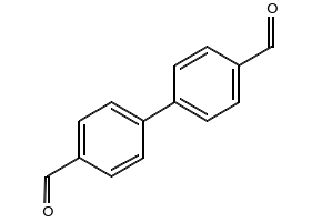 4,4'-Biphenyldicarboxyaldehyde structure, CAS 66-98-8