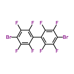 4,4'-Dibromooctafluorobiphenyl structure, CAS 10386-84-2
