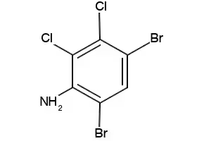 4,6-Dibromo-2,3-dichloroaniline structure, CAS 113571-15-6
