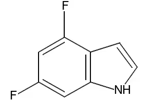 4,6-Difluoroindole structure, CAS 199526-97-1