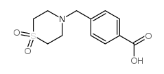 4-[(1,1-Dioxo-1lambda6,4-thiazinan-4-yl)methyl]benzoic acid structure, CAS 465514-21-0