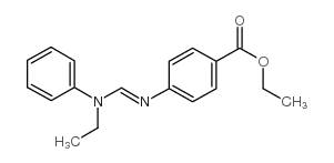 4-[(Ethylphenylamino)methyleneamino]benzoic acid ethyl ester structure, CAS 65816-20-8