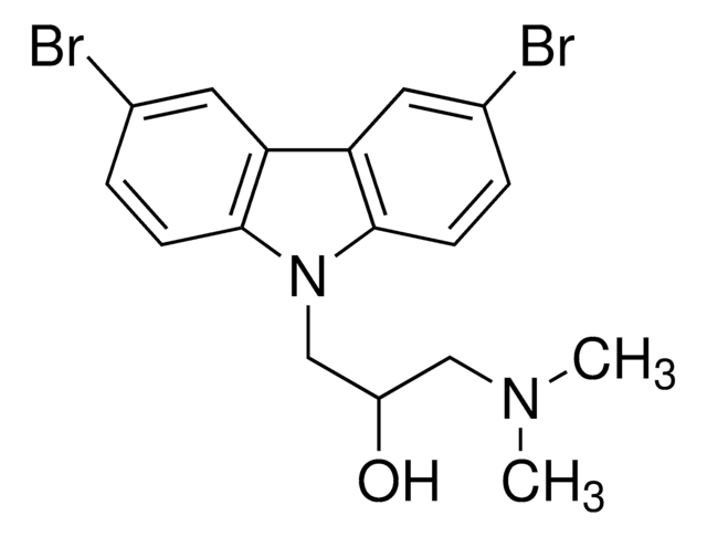1-(3,6-Dibromo-9H-carbazol-9-yl)-3-(dimethylamino)propan-2-ol structure, CAS 253449-04-6